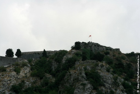Черногория. Старый Котор и крепость святого Ивана.