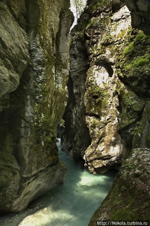 Толминское ущелье в Триглавском национальном парке
