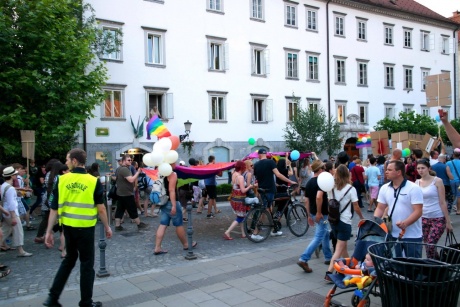 Любляна. Словения - Радужный парад