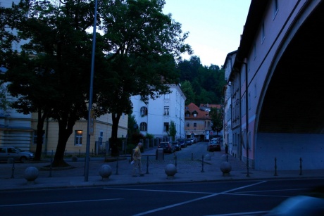 Любляна, Словения - прогулка по вечернему городу.