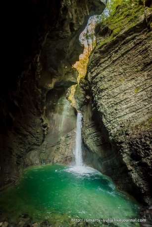 Словения: Водопад Козяк