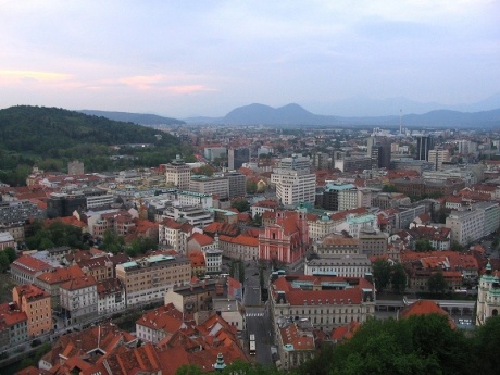Люблянский Град и ночные дороги Словении