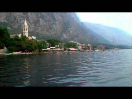 Будва, Черногория. 3D Прогулка на яхте Видео